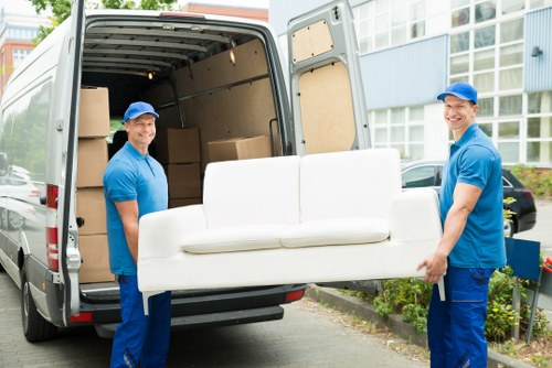 Man and van vehicle ready for a local move in Uxbridge