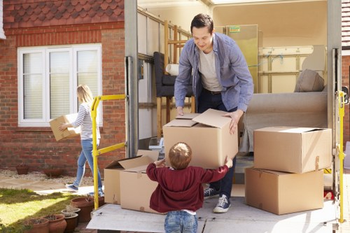 Moving truck in Uxbridge ready for a local home relocation