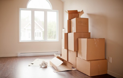 Protective wrapping and handling equipment used during piano removals