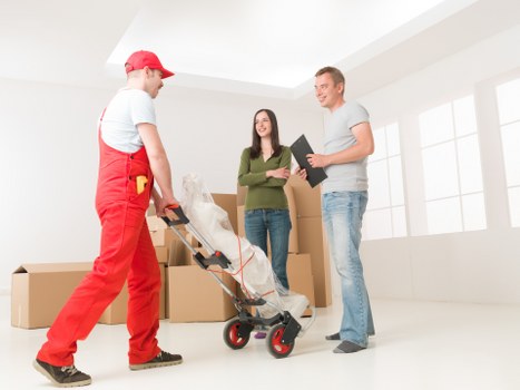 Commercial relocation team managing an office move in Uxbridge