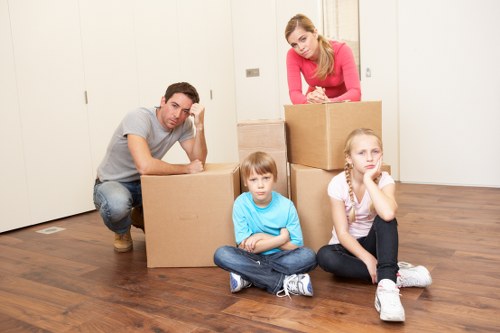 Local Uxbridge moving van ready for furniture transport