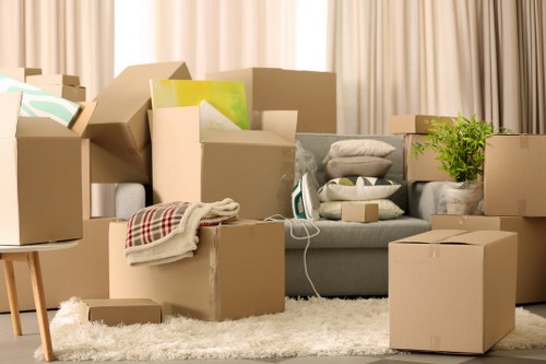 Packing and preparing belongings for a flat move in Uxbridge