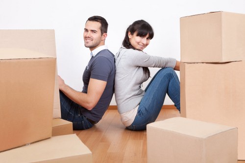 Careful handling and secure loading by a man and van team in Uxbridge