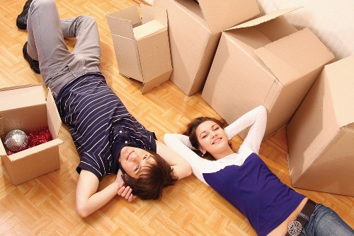 Unpacking boxes and placing belongings in the correct rooms after a Uxbridge move