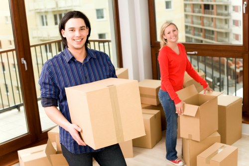 Local Uxbridge moving team handling home furniture transport