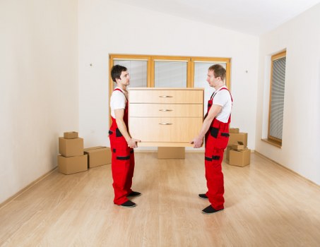 Office relocation team handling business equipment and furniture in Uxbridge